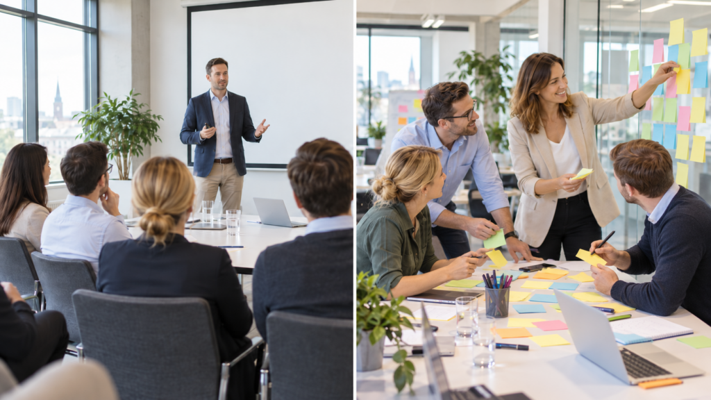 Teamwork statt Frontalvortrag